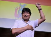 Evo Morales fue víctima de un momento violento en reunió con sus simpatizantes.