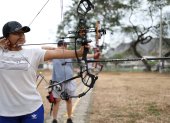 Preseleccionados. Blanca Rodrigo y Daniel Guerrero fueron dos de los tiradores con arcos más destacados en el primer selectivo nacional. Se alistan ya para el segundo, en enero.
