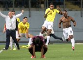 Segura (d) fue el autor de uno de los goles más destacados de la selección ecuatoriana SUb-20 durante el Mundial de la ctegoría en Polonia.