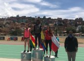 Podio. Fue oro en los 100 metros planes del Gran Prix Sudamericano de Bolivia, aunque no le alcanzó para la marca.