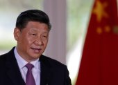 El presidente chino, Xi Jinping, habla durante una conferencia de prensa.