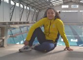 La nadadora María Daniela Contreras quiere dejan en alto el nombre del país.