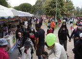 Las canchas, el vivarium y las áreas verdes del parque La Carolina estaban atestadas de gente.