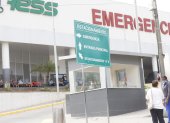Vista del área externa de la Emergencia del Hospital del IEES de Los Ceibos, el pasado domingo 3 de enero.