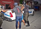 El operativo de drogas que la Policía Nacional hizo en Daule.