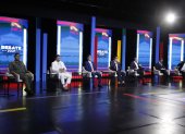 Debate de candidatos a la presidencia de la RepÃºblica de Ecuador.  Lucio Gutierrez, Juan Fernando Velasco, Pedro Freile, Guillermo Celi, Xavier Hervas, Cesar MontÃºfar, Gerson Almeida 
  Quito 10 de Enero del 2021 Agencia ( ag - expreso ag extra )