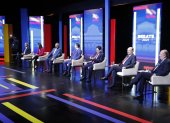 Candidatos. El segundo día del debate presidencial en el Teatro de la Casa de la Cultura