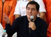 Fotografía del 13 de enero de 2021, del candidato del correísmo, Andrés Arauz, que aseguró en una entrevista a Efe que si vence el próximo 7 de febrero en Ecuador, no cumplirá las condiciones pactadas en 2020 con el FMI para el desembolso de miles de millones de dólares, que califica de "draconianas".