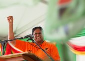 En la imagen, el presidente de Surinam, Chandrikapersad Santokhi.