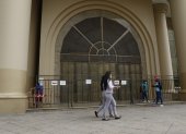 La puerta principal del Gobierno Zonal permanece cerrada. No hay atención en las oficinas del Ministerio de Relaciones Exteriores.