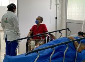 La área de atención a pacientes de coronavirus en el hospital Teodoro Maldonado Carbo.