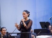 Victhoria Pérez es la directora asistente de la Orquesta Sinfónica de Guayaquil.