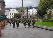 Seguridad. Uno de los sitios en los que se reforzó la seguridad fue la Plaza Grande en el centro Histórico.