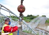 El nuevo puente reemplazará la estructura metálico que colapsó el 23 de abril de 2020.