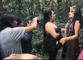 Escena. El nombre de la grabación significa mujer de la selva y con ella “Evidencia la violencia de las mujeres que vivimos en diferentes espacios”, dijo la directora.