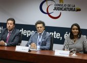 La fiscal Salazar (d) y el contralor Celi (c) fueron denunciados por dirigentes de la alianza Unión por la Esperanza.