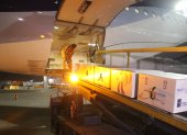 Las dosis llegaron al aeropuerto de Guayaquil, la madrugada de este sábado