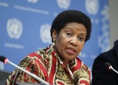 La directora ejecutiva de ONU Mujeres, Phumzile Mlambo-Ngcuka.