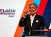 En la imagen, el centroderechista Guillermo Lasso, aspirante a la presidencia de Ecuador.