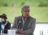 Presidente Lenín Moreno, en declaraciones, luego de supervisar proceso de vacunación.