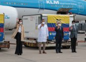 Llegada de vacunas china Sinovac a Ecuador, por el aeropuerto de Quito.