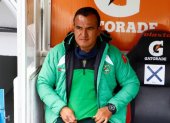 Geovanny Cumbicus, técnico del Mushuc Runa, lamentó el arbitraje en el empate ante Barcelona.