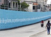 MURALES DE LETRAS QUE PINTA EL MUNICIPIO EN COLINAS DE LA ALBORADA Y EN LOS EXTERIORES DE LA FACULTAD DE FILOSOFIA/JIMMY NEGRETE/GUAYAQUIL-ECUADOR