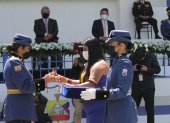 Acto. La comandante Tannya Varela recibió sus insignias de mando.