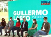 El presidente electo Guillermo Lasso hizo el anuncio en la Fundación del Niño Especial ubicada en Quito.