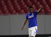 Bryan Angulo celebra uno de sus goles frente al Toronto FC en la Concachampions.