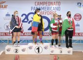 Tricampeona. Dajomes barrió con las medallas en los 76 kilogramos: oro en arranque (115 kilos), envión (135 kg) y total (250 kg).