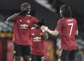 Pogba y Cavani fueron dos protagonistas en el duelo ante la Roma.