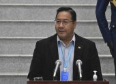 El presidente de Bolivia, Luis Arce, dice que esta lermite las adopciones con más agildiad. EFE/Stringer/Archivo