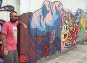EN TIEMPO DE PANDEMIA PINTAR MURALES A ESO SE DEDICAN LOS ARTISTAS DE LA CALLE 29 DE ABRIL  DEL 2021 GUAYAQUIL-ECUADOR
