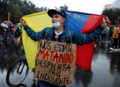 Denuncian la desaparición de 87 personas durante las protestas en Colombia.