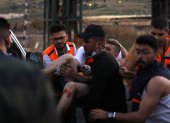 Los ataques aéreos de anoche sobre la ciudad de Gaza fueron los más intensos desde el inicio de la escalada y se centraron en gran medida sobre el vecindario de Rimal.