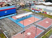 Dos canchas de ecuavóley en Carcelén fueron intervenidas por un monto de $ 83.000. No obstante, por la pandemia, no se pueden usar.