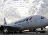 Un avión de Air France. La aerolinea ha sido sancionada por Rusia debido que evita pasar por Bielorrusia