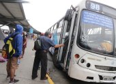 Hecho. Desde la tarde del miércoles 2 de junio rodaban al menos 100 buses.