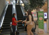 Medida. Uso de mascarilla y toma de temperatura para entrar a CityMall.