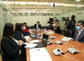La sesión de la Comisión de Fiscalización se desarrolló de formar mixta: presencial y virtual.