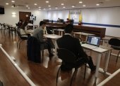 Diligencia. Abogados de las partes acudieron al Complejo Judicial Norte para la audiencia de vinculación.