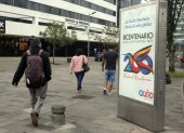 El Municipio ha colocado vallas y anuncios en las calles de Quito para promocionar el Bicentenario.