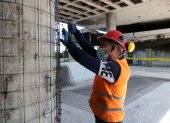 Trabajos. En la Contraloría avanzan las tareas de rehabilitación de la infraestructura tras el incendio de 2019.