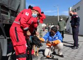 En la etapa de capacitación participan integrantes de las Fuerzas Armadas, Bomberos de Quito y Cruz Roja.