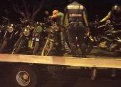 Hecho. El operativo dejó 17 motos y cuatro autos retenidos por carreras clandestinas.