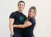 Fher Montiel junto a su esposa Taty