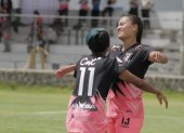 Karen Páez (d) marcó en la victoria de Ñañas sobre San Miguel de Ibarra y es la goleadora de la zona 2 con 13 tantos.