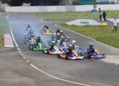 A inicios del mes pasado fue  la primera prueba en el kartódromo.