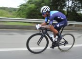 orge Luis Montenegro durnate la competencia organizada por el Gran Fondo de Nueva York.